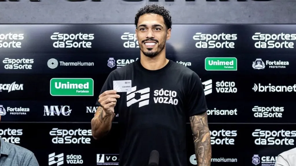 Apresentação de Eder no Ceará – Foto: Gabriel Silva/Ceará SC