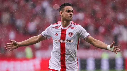 Borré vibrando pelo Inter contra o Juventude – Foto: Maxi Franzoi/AGIF