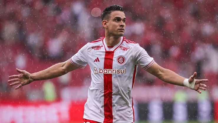 Borré vibrando pelo Inter contra o Juventude - Foto: Maxi Franzoi/AGIF