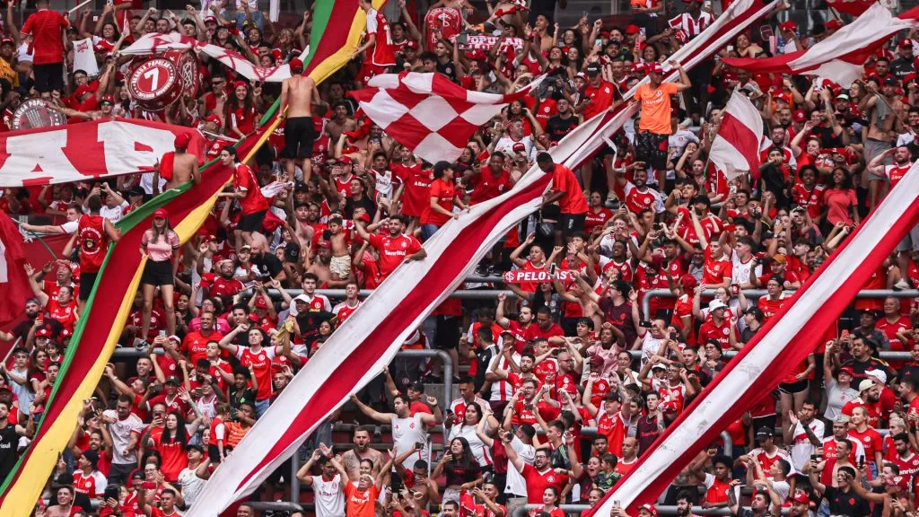 Torcida do Inter no Beira-Rio contra o Juventude – Foto: Maxi Franzoi/AGIF