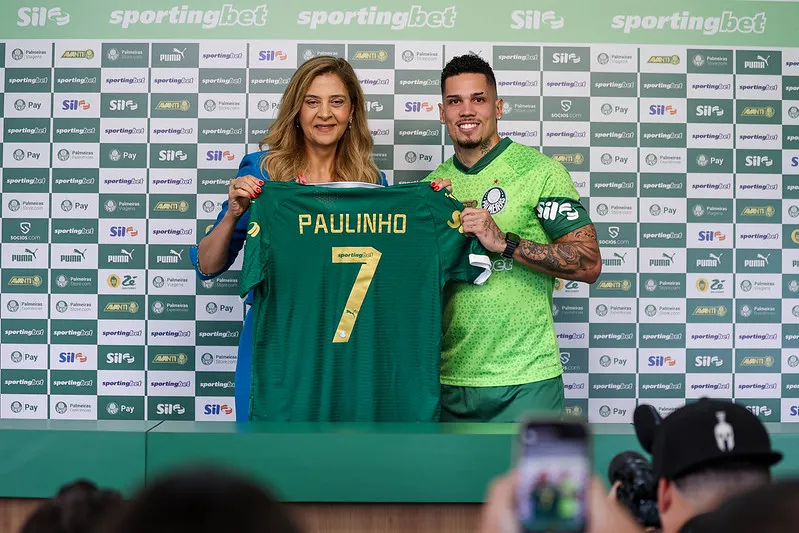Apresentação de Paulinho no Palmeiras – Crédito: Fabio Menotti/Palmeiras/by Canon