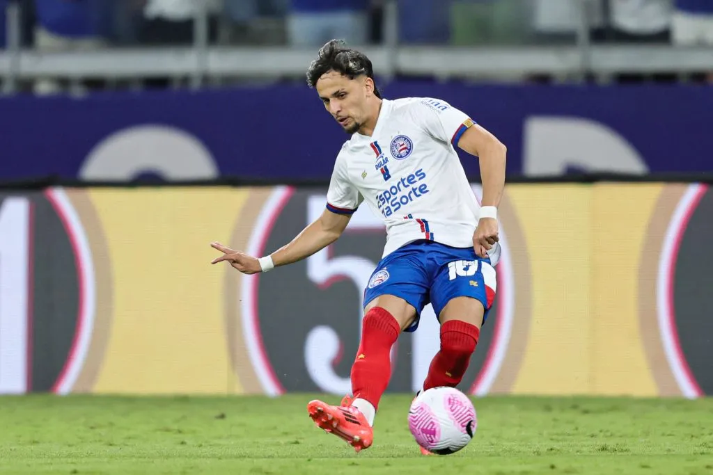 Biel durante partida contra o Cruzeiro no Campeonato Brasileiro A 2024. Foto: Gilson Lobo/AGIF