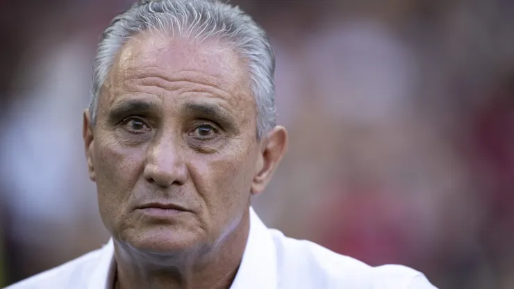 Tite tecnico do Flamengo durante partida contra o Nova Iguacu no estadio Maracana pelo campeonato Carioca 2024.