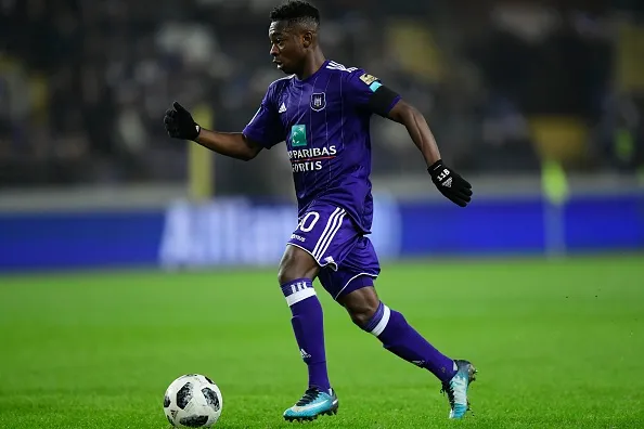 Amuzu, novo reforço do Grêmio. Photo by Nico Vereecken / Photonews via Getty Images