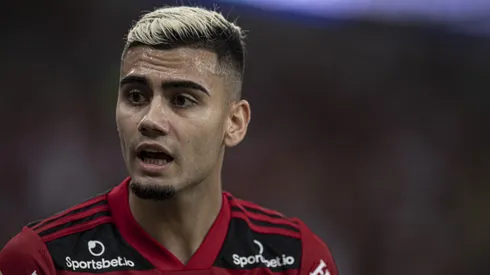 Andreas Pereira jogador do Flamengo durante partida contra o Cuiaba no estadio Maracana pelo campeonato Brasileiro A 2021.