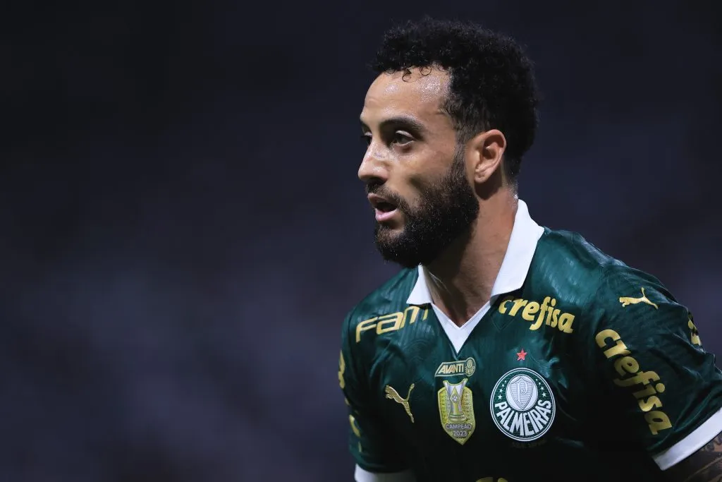 SP – SAO PAULO – 26/11/2024 – BRASILEIRO A 2024, PALMEIRAS X BOTAFOGO – Felipe Anderson jogador do Palmeiras durante partida contra o Botafogo no estadio Arena Allianz Parque pelo campeonato Brasileiro A 2024. Foto: Ettore Chiereguini/AGIF