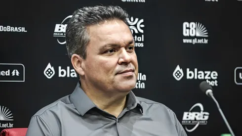 Adson Batista durante coletiva de imprensa. Foto: Ingryd Oliveira/ACG