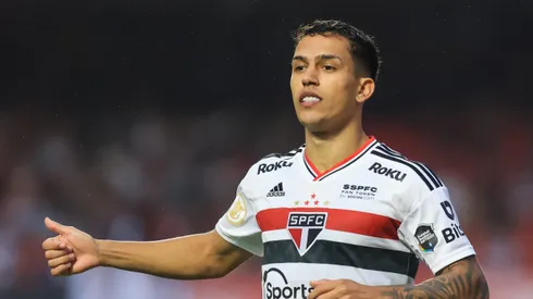 Igor Vinicius jogador do Sao Paulo durante partida contra o Fortaleza no estadio Morumbi pelo campeonato Brasileiro A 2022.