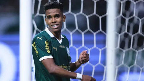 Estevao jogador do Palmeiras durante partida contra o Portuguesa no estadio Arena Allianz Parque pelo campeonato Paulista 2025.