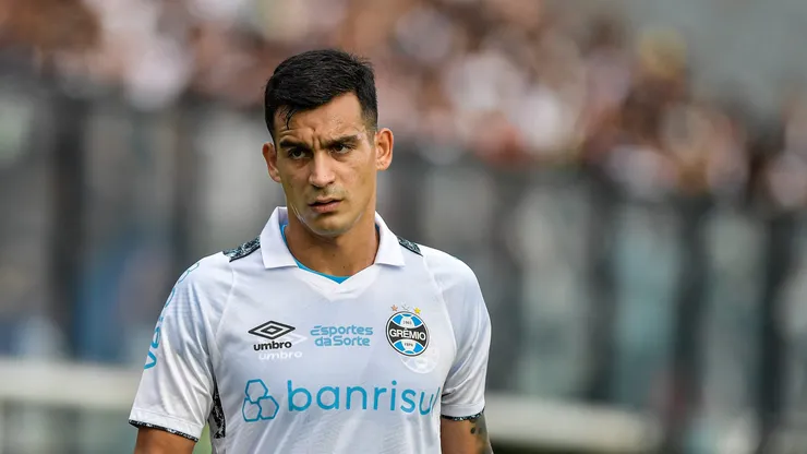 Cristaldo jogador do Gremio durante partida contra o Vasco no estadio Sao Januario pelo campeonato Brasileiro A 2024.