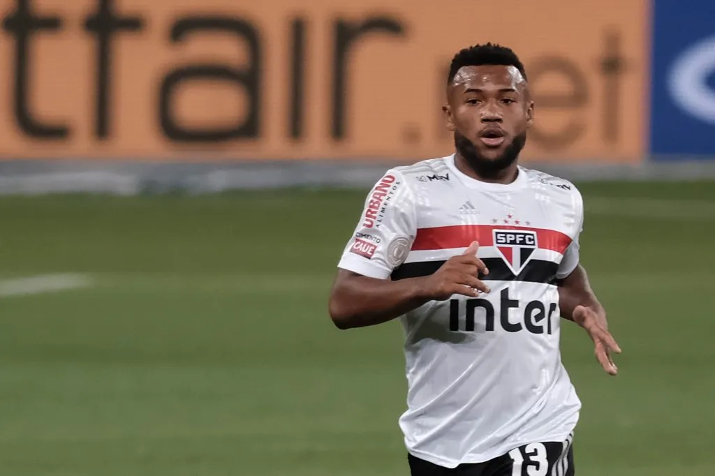 Luan jogador do São Paulo durante partida contra o Palmeiras no estadio Arena Allianz Parque pelo campeonato Brasileiro A 2020. Foto: Marcello Zambrana/AGIF