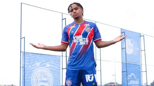 Kayky durante apresentação no Bahia – Foto: Divulgação/EC Bahia