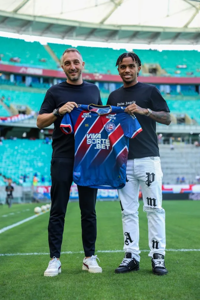 Kayky é apresentado no Bahia (Imagem: Letícia Martins/EC Bahia)