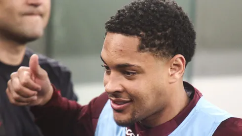 Vitor Roque jogador do Athletico-PR durante partida contra o Vasco no estadio Arena da Baixada pelo campeonato Brasileiro A 2023.