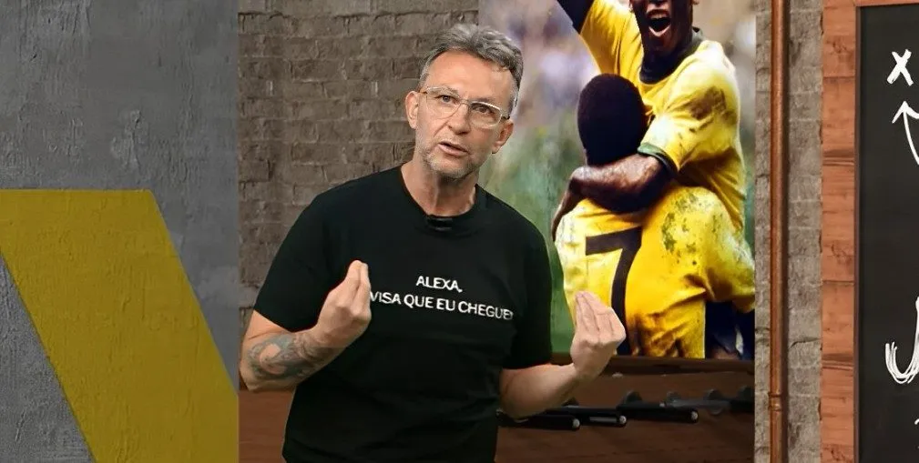 Neto, ex-jogador e apresentador. Foto: Reprodução/Band.