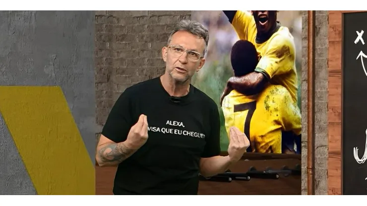 Neto, ex-jogador e apresentador. Foto: Reprodução/Band.