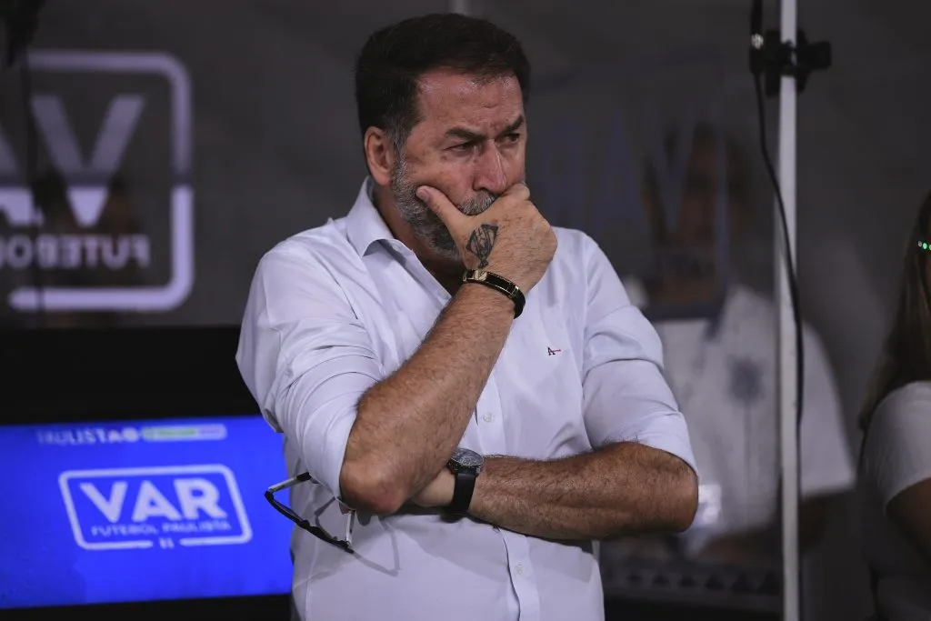 Augusto Melo durante partida contra o Palmeiras no Campeonato Paulista de 2025. Foto: Ettore Chiereguini/AGIF