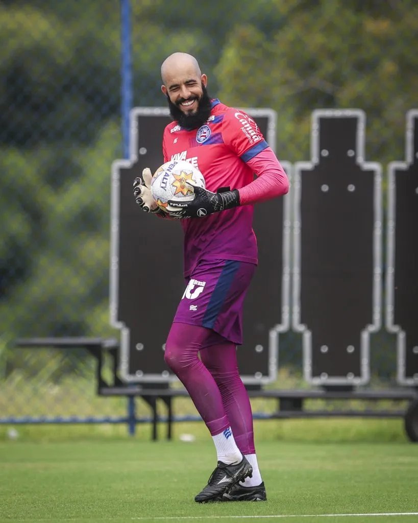 Danilo Fernandes, goleiro do Bahia, em treino (Imagem: EC Bahia/Divulgação)
