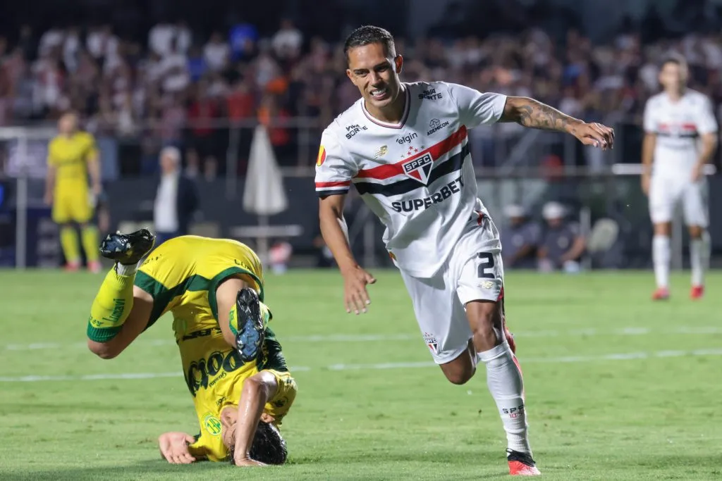 SP – SAO PAULO – 05/02/2025 – PAULISTA 2025, SAO PAULO X MIRASSOL – Igor Vinicius jogador do Sao Paulo durante partida contra o Mirassol no estadio Morumbi pelo campeonato Paulista 2025. Foto: Marcello Zambrana/AGIF