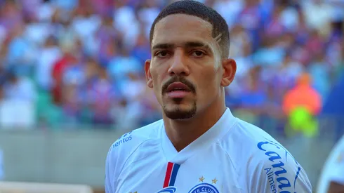 ilberto, jogador do Bahia durante partida contra o Atlético-GO no estádio Arena Fonte Nova pelo campeonato Brasileiro A 2024. Foto: Walmir Cirne/AGIF