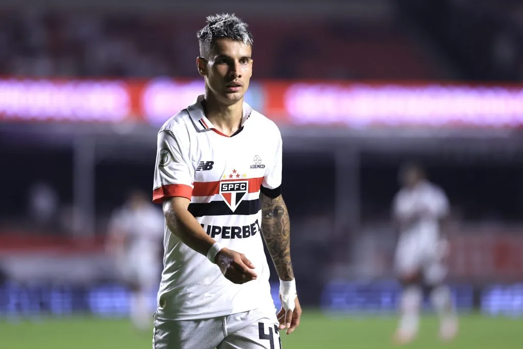 Ferreira jogador do São Paulo durante partida contra o Grêmio no Morumbi pelo campeonato Brasileiro A 2024. Foto: Marcello Zambrana/AGIF