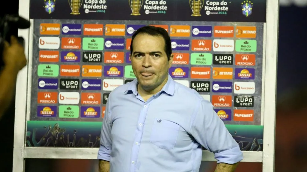 Marcelo Paz, CEO do Fortaleza, antes do jogo contra o Botafogo-PB na Copa do Nordeste 2024