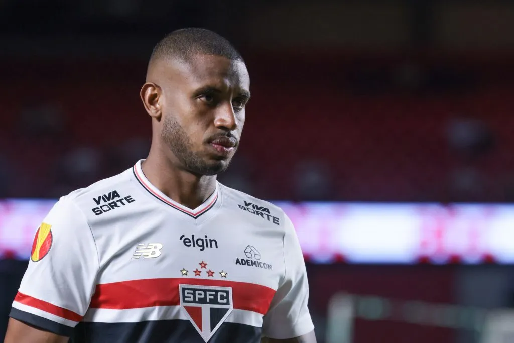 SP – SAO PAULO – 05/02/2025 – PAULISTA 2025, SAO PAULO X MIRASSOL – Andre Silva jogador do Sao Paulo durante partida contra o Mirassol no estadio Morumbi pelo campeonato Paulista 2025. Foto: Marcello Zambrana/AGIF