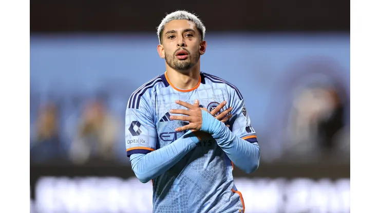 Santiago Rodríguez durante confronto entre New York City x Cincinnati em 2024.