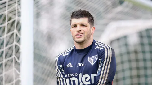Treino do Sao Paulo – Tiago Volpi durante treino do Sao Paulo no CT Barra Funda.