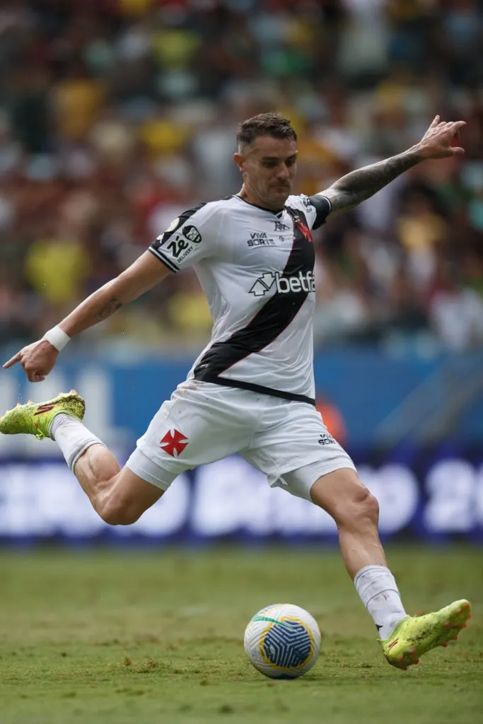 Vegetti jogador do Vasco durante partida contra o Cuiabá  pelo campeonato Brasileiro A 2024. Foto: Gil Gomes/AGIF