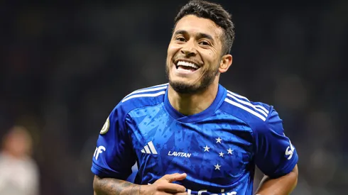 William jogador do Cruzeiro comemora seu gol durante partida contra o Fluminense no estadio Mineirao pelo campeonato Brasileiro A 2024.