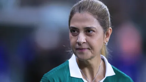 Leila Pereira presidente do Palmeiras antes de partida contra o Portuguesa no estádio Arena Allianz Parque pelo campeonato Paulista 2025. Foto: Ettore Chiereguini/AGIF