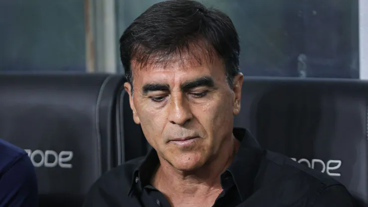 Gustavo Quinteros tecnico do Gremio durante partida contra o Caxias no estadio Arena do Gremio pelo campeonato Gaucho 2025.