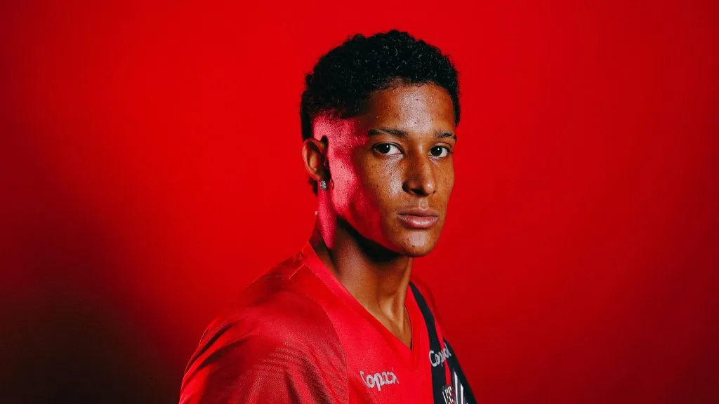 Tevis, novo atacante do Athletico. Foto: José Tramontin/athletico.com.br