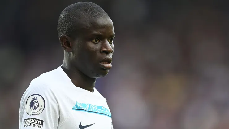 Ngolo Kante of Chelsea in action during the Premier League match between Everton FC and Chelsea FC at Goodison Park on August 06, 2022 in Liverpool, England.