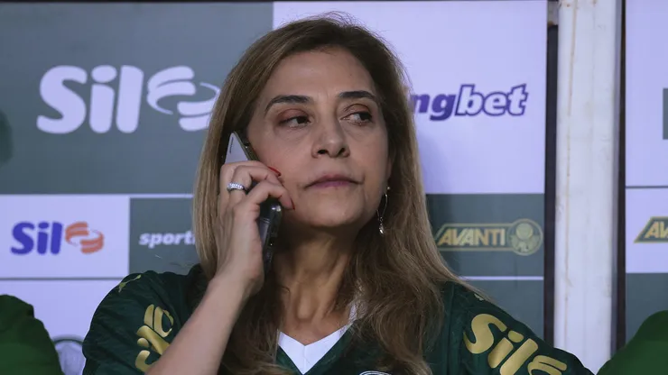 Leila Pereira, presidente do Palmeiras, descartou a compra de destaque do Grêmio. Foto: Ettore Chiereguini/AGIF
