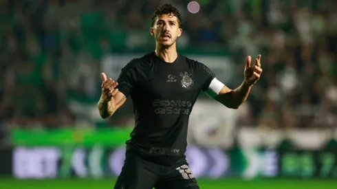 Gustavo Henrique, jogador do Corinthians, durante partida contra o Juventude, pela Copa do Brasil 2024. Foto: Luiz Erbes/AGIF