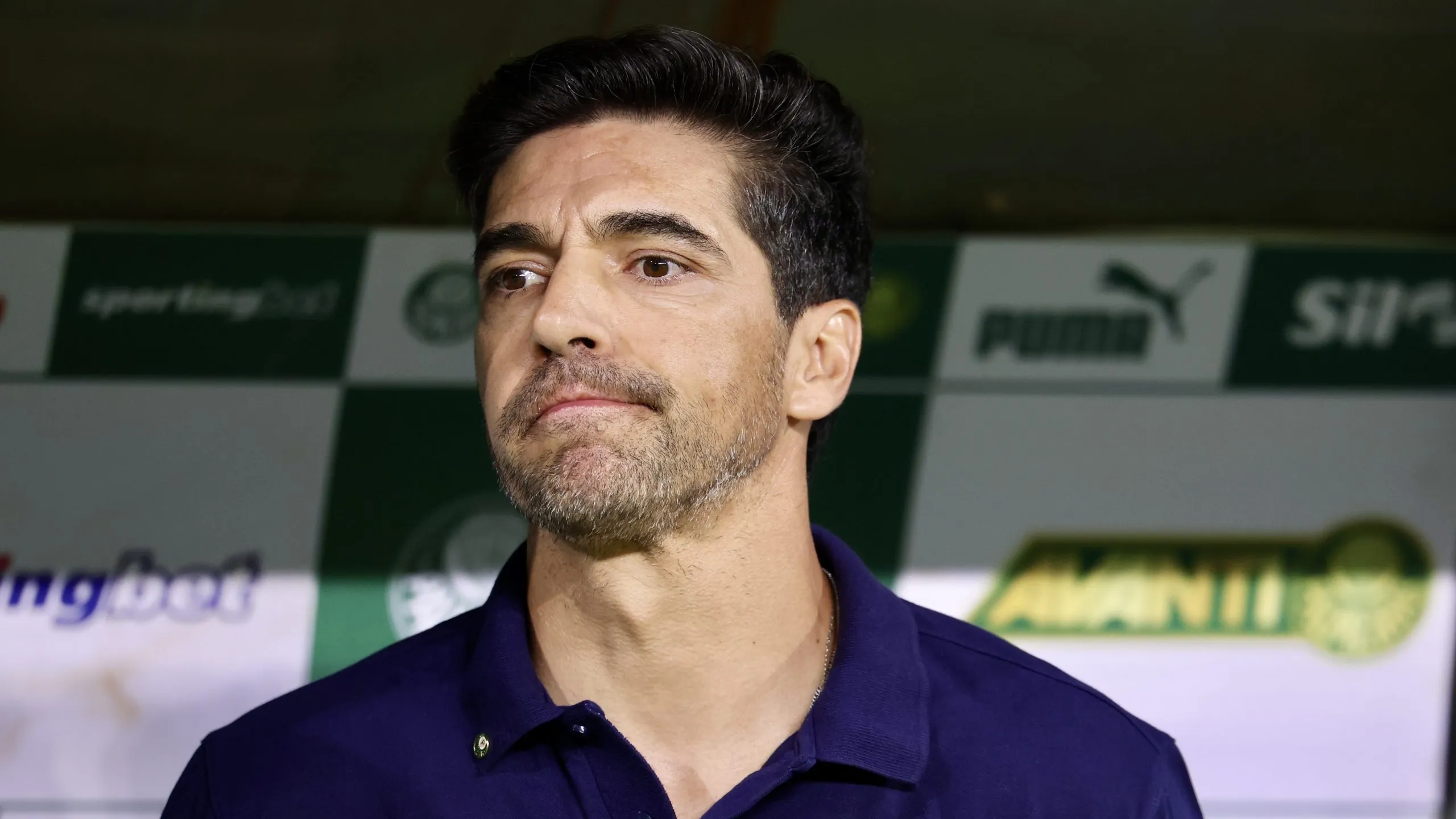 SP – SAO PAULO – 20/02/2025 – PAULISTA 2025, PALMEIRAS X BOTAFOGO-SP – Abel Ferreira tecnico do Palmeiras durante partida contra o Botafogo-SP no estadio Arena Allianz Parque pelo campeonato Paulista 2025. Foto: Marcello Zambrana/AGIF