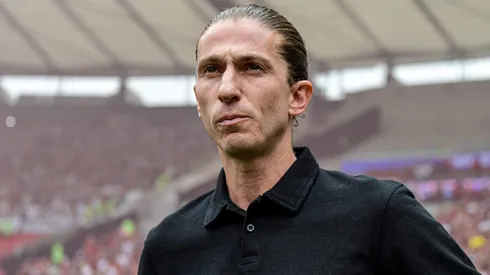 Filipe Luís, técnico do Flamengo, durante partida contra o Atletico-MG pela Copa do Brasil de 2024. Foto: Thiago Ribeiro/AGIF