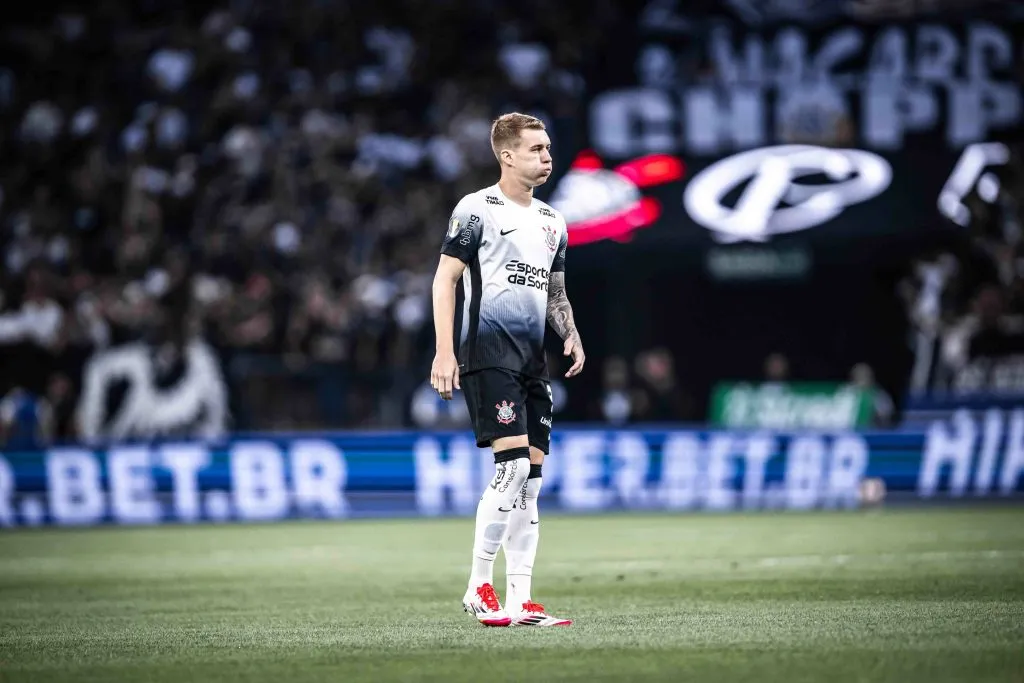 Charles jogador do Corinthians durante partida contra o Guarani no estadio Arena Corinthians pelo campeonato Paulista 2025. Foto: Leonardo Lima/AGIF