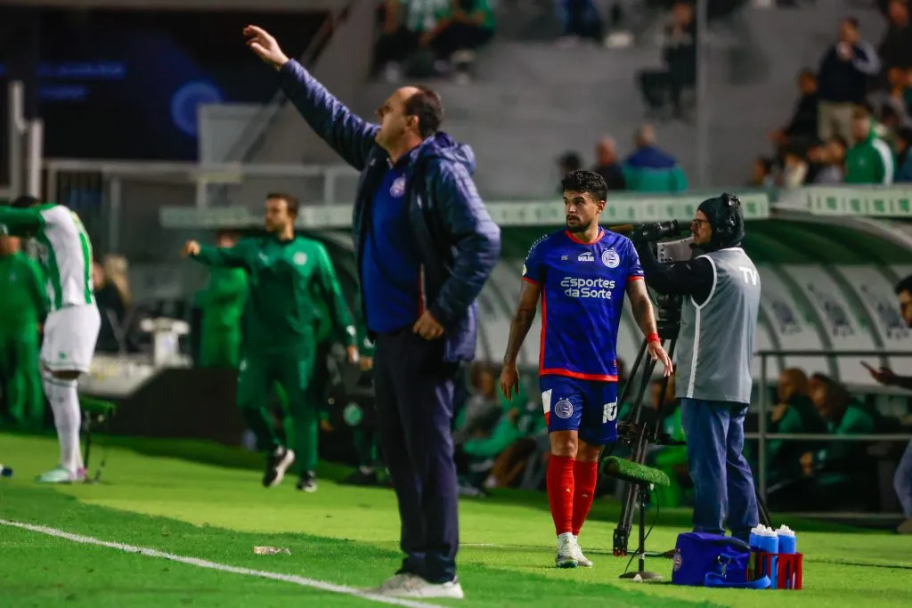 Rogerio Ceni técnico do Bahia durante partida contra o Juventude pelo campeonato Brasileiro A 2024. Foto: Luiz Erbes/AGIF