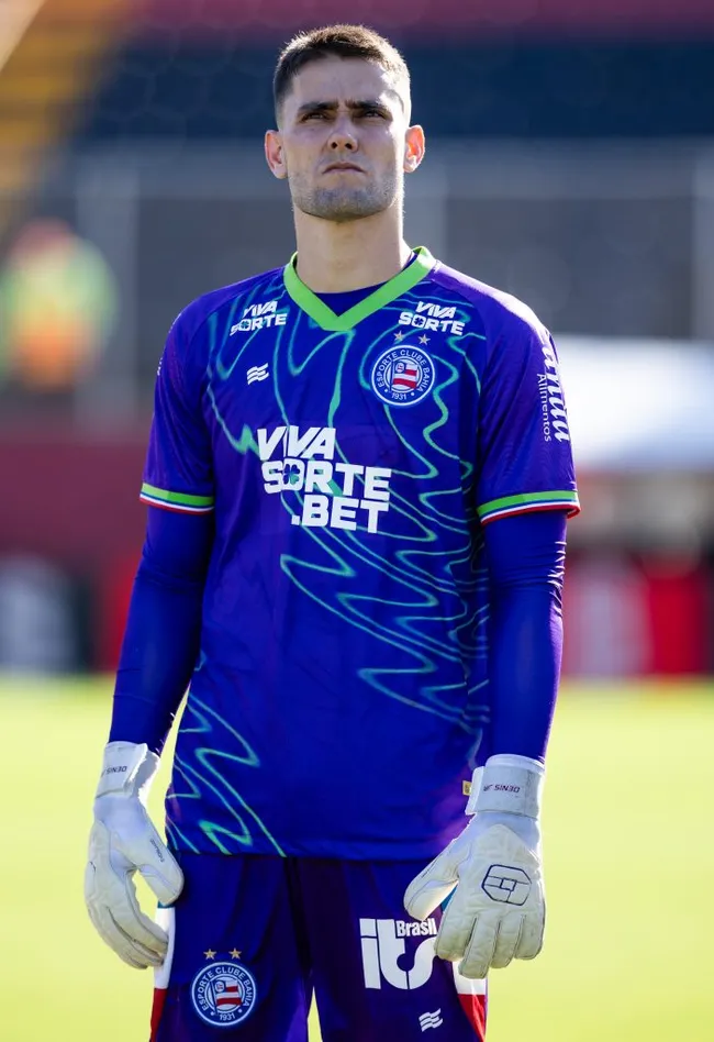 Dênis Júnior, goleiro do Bahia, contra o Barcelna-BA (Imagem: Letícia Martins/EC Bahia)