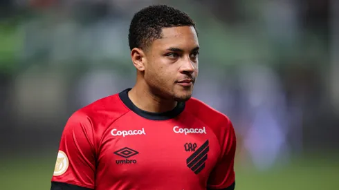 Vitor Roque jogador do Athletico-PR durante partida contra o Atletico-MG no estadio Independencia pelo campeonato BRASILEIRO A 2023.