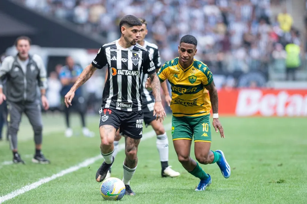 MG – BELO HORIZONTE – 17/08/2024 – BRASILEIRO A 2024, ATLETICO-MG X CUIABA – Rubens jogador do Atletico-MG durante partida contra o Cuiaba no estadio Arena MRV pelo campeonato Brasileiro A 2024. Foto: Alessandra Torres/AGIF