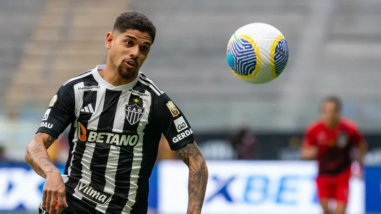 Rubens jogador do Atletico-MG durante partida contra o Athletico-PR no estadio Arena MRV pelo campeonato Brasileiro A 2024.