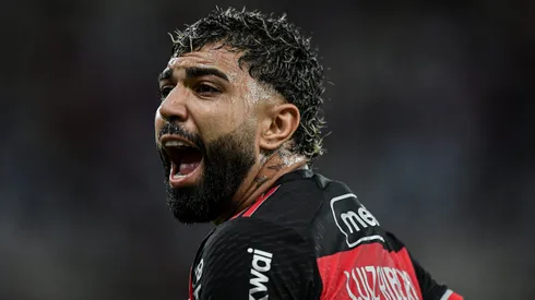 Gabigol jogador do Flamengo durante partida contra o Athletico-PR no estadio Maracana pelo campeonato Brasileiro A 2024.