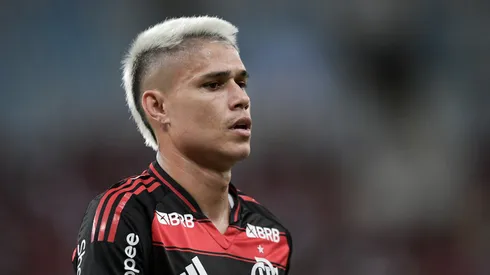 Luiz Araújo jogador do Flamengo durante partida contra o Maricá no estádio Maracanã pelo campeonato Carioca 2025. Foto: Thiago Ribeiro/AGIF
