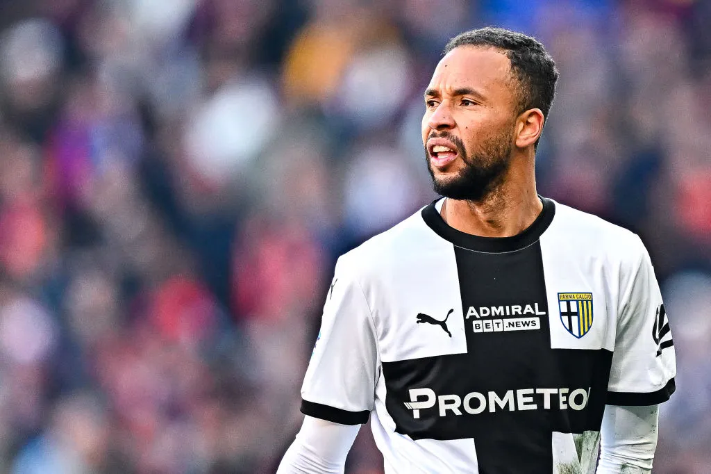 GENOA, ITALY – JANUARY 12: Azevedo Hernani of Parma looks on during the Serie A match between Genoa and Parma at Stadio Luigi Ferraris on January 12, 2025 in Genoa, Italy. (Photo by Simone Arveda/Getty Images)