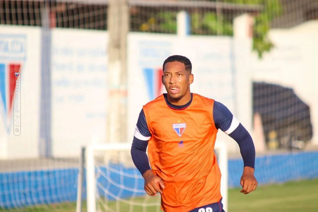 Habraão treinando no Fortaleza – Foto: Reprodução/Leonardo Moreira/FEC