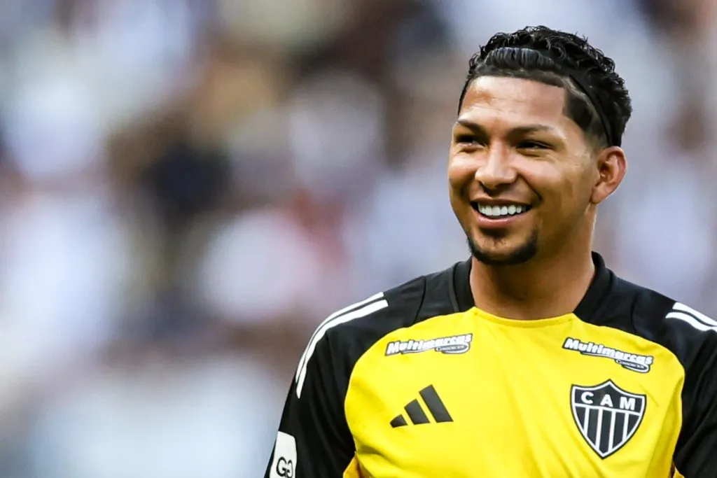MG – BELO HORIZONTE – 15/02/2025 – MINEIRO 2025, ATLETICO-MG X TOMBENSE – Rony jogador do Atletico-MG durante aquecimento antes da partida contra o Tombense no estadio Mineirao pelo campeonato Mineiro 2025. Foto: Gilson Lobo/AGIF